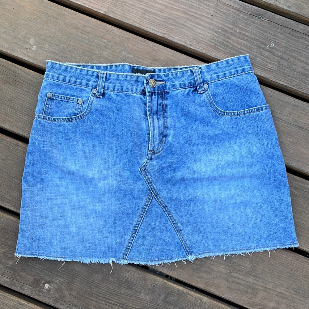 vintage denim skirt